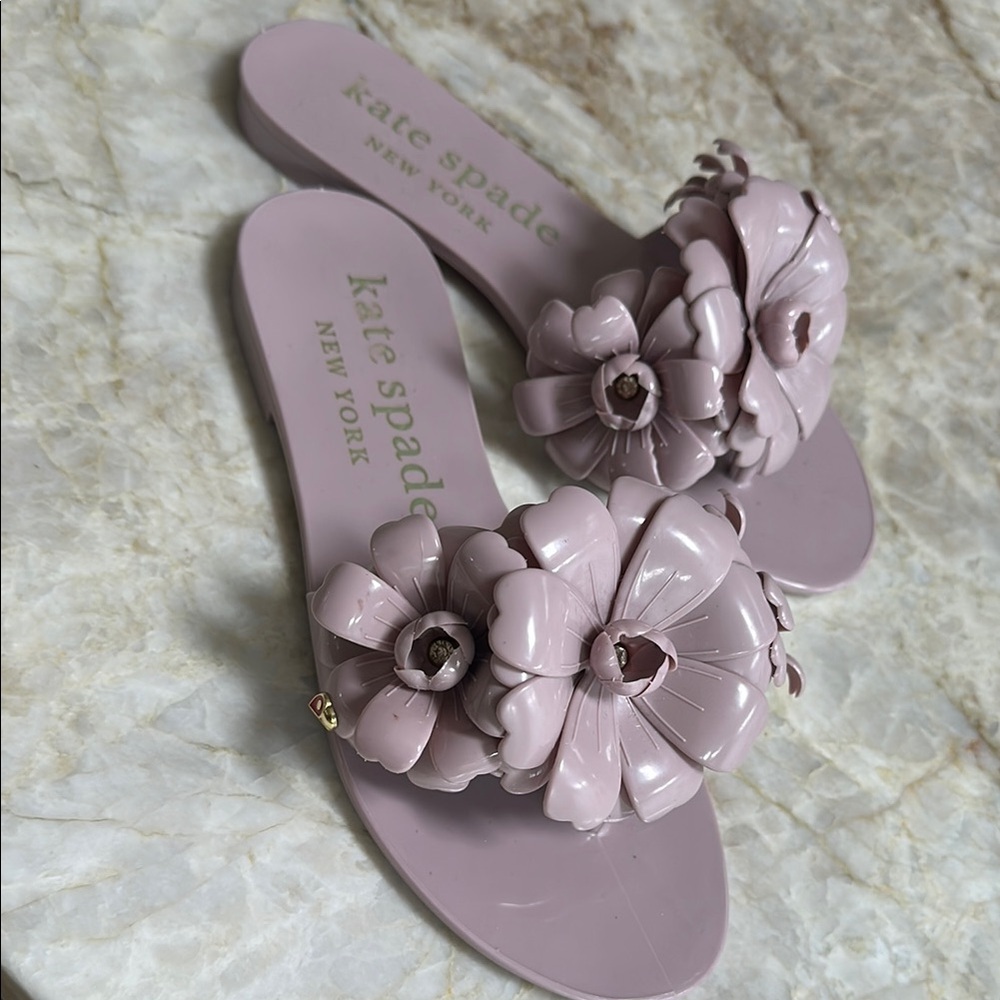 Kate Spade Lavender Floral Sandals